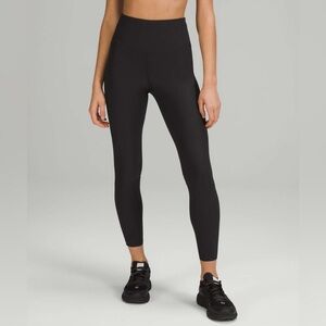 Lululemon Black Base Pace High Rise Ribbed Tight 25” Women’s Size 6